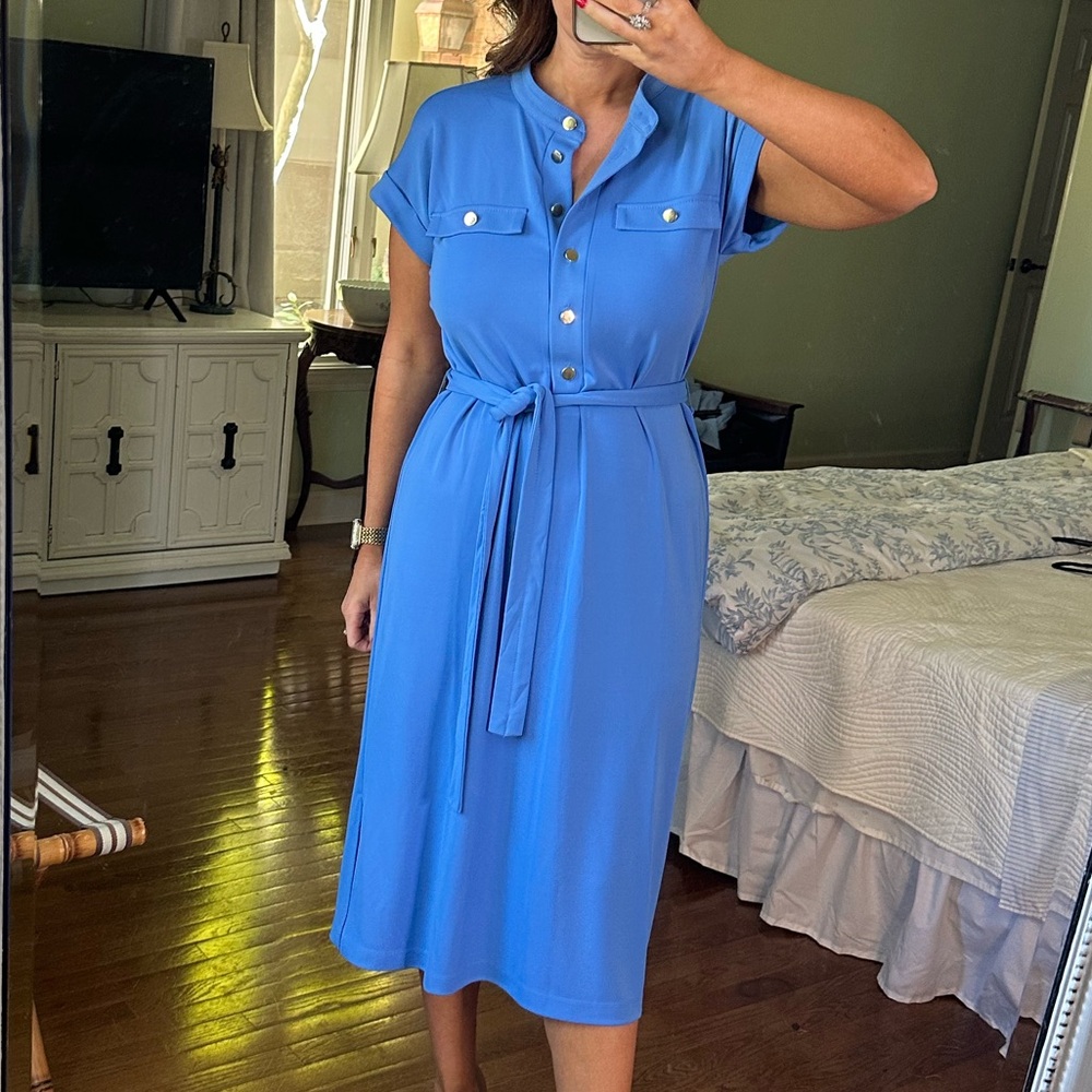 Ann Taylor Vibrant Blue Dress